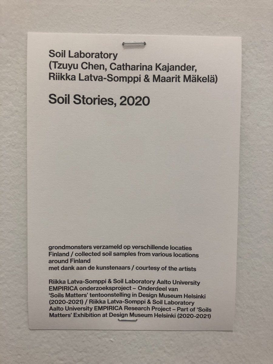 Visited the exposition ‘Soils’ in <a href="/vanabbemuseum/">Van Abbemuseum</a>. Amongst other saw the work of @BoobyerSoph and of <a href="/jatiwangiart/">jatiwangiartfactory</a>. Events included film (Riar Rizaldi), discussions and tours. Much about the spiritual connection to Earth, indigenous lives and practices.