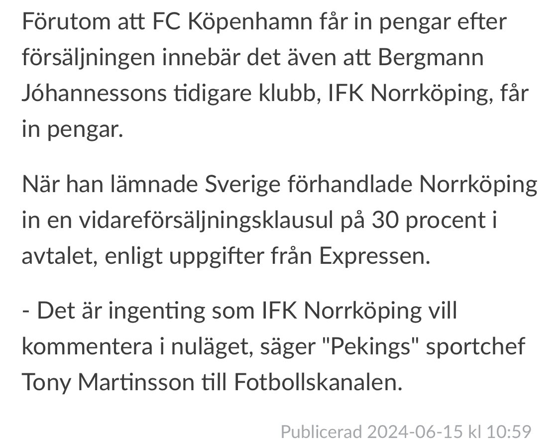 Varför går det inte att kommentera? Har IFK lyckats missa klausulen?