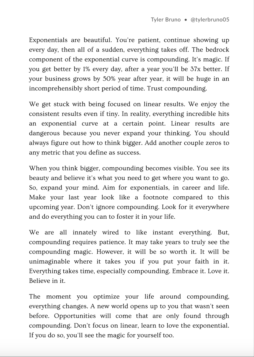 tylerbruno05's tweet image. Compounding is magic. Learn to love it