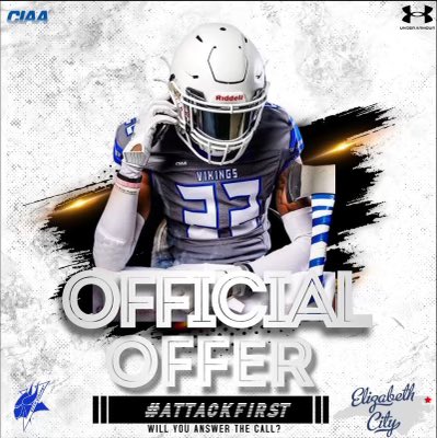 After a great conversation with @CoachDoc_ECSU I am very thankful and blessed to receive my first offer from <a href="/ECSUVikingFBall/">ECSUVikingFootball</a> . #attackfirst 
<a href="/VV_HS_Football/">Valley View High School Football</a> <a href="/RecruitingBh/">BH Recruiting Assistance</a>