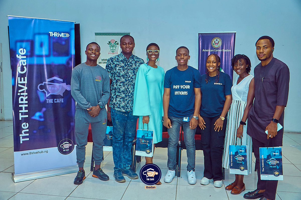 Adeseunadegoke1's tweet photo. I had an amazing time at the THRiVE Cafe held at the American corner, Ibadan last Saturday. The thought-provoking session is a timeless opportunity to indeed thrive as a young person. Thank you THRiVE HUB!📌
#Thrive #ProfesionalDevelopment #Inspiration https://t.co/tGs0XD55hd