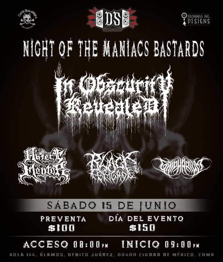 BBeat105's tweet photo. Hoy, 15 de junio, hay estos shows:

- #MetalDeMuerteI en #MaximoForo, #Pyphomgertum

- En @GatoCalavera, #NightOfTheManiacsBastards, con #InObscurityRevealed

- En #RealDeCatorce, #SLP, el @JergasFest https://t.co/chEkNa0v3D