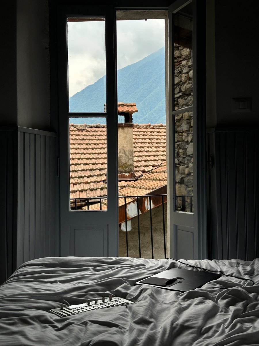 View from my airbnb in Lake Como, Italy