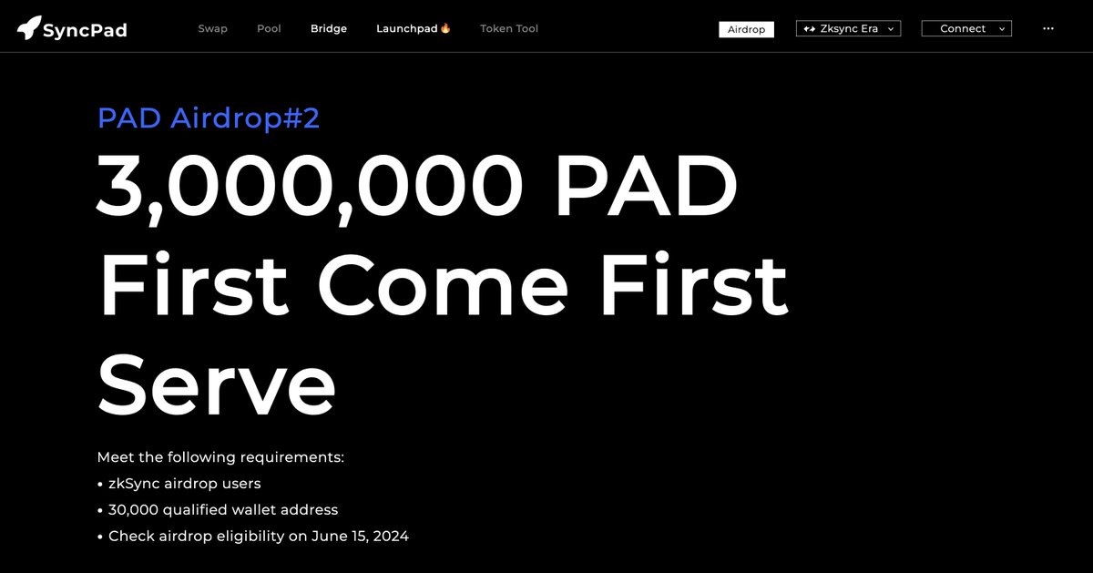 SyncPad | Launchpad on zkSync ∎ tweet media