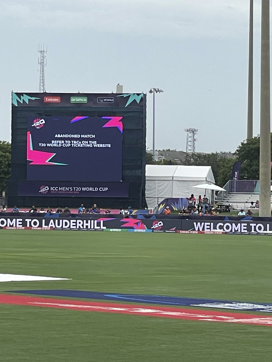 Dear <a href="/ICC/">ICC</a> Please buy some covers from Srilanka next time you plan a Worldcup in such a venue ! <a href="/T20WorldCup/">T20 World Cup</a> 

You may refund us the match tickets,  but then our Hotel and Air Tickets? 

Ridiculous, How can you leave the ground uncovered for such a game ?! 

#T20WorldCup #IndvsCan