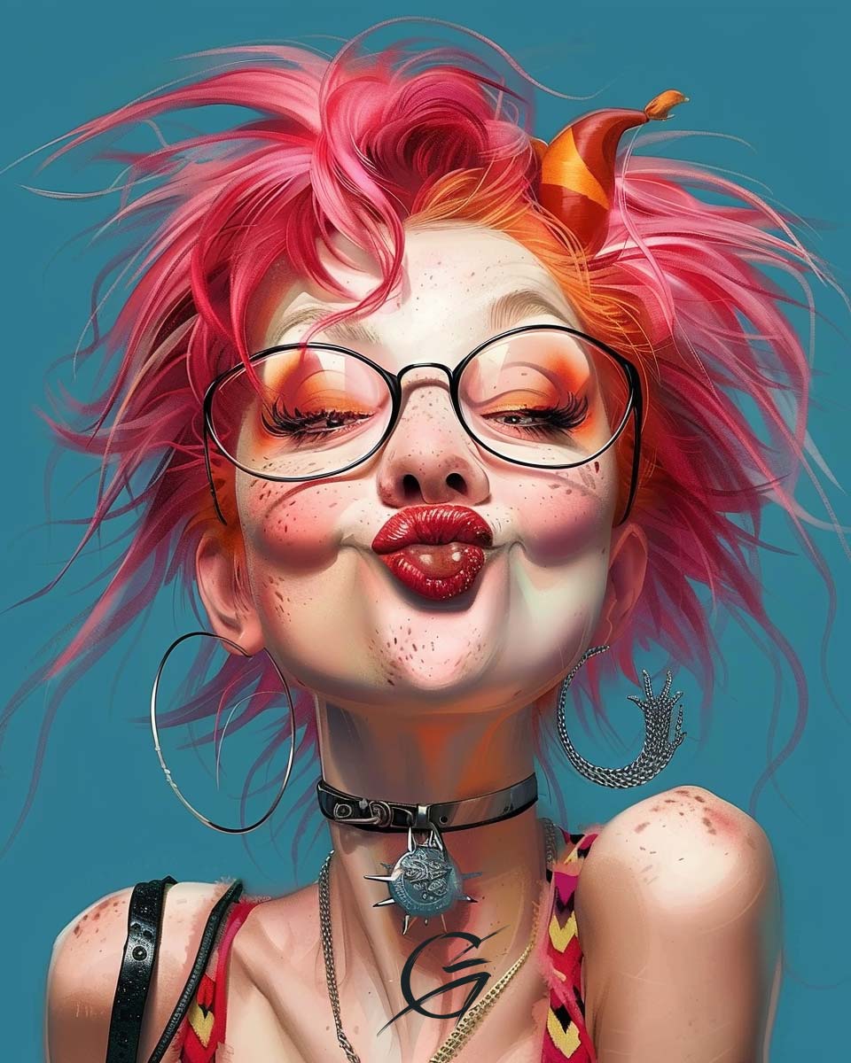 g_art_official's tweet photo. Kisses for the weekend, because why not? 😘
#caricature #caricatures #caricatureartist #puckerup #funnyfaces #comicalart #humorousportraits #weekendvibes #saturdaynight https://t.co/3ySqMPS6qV