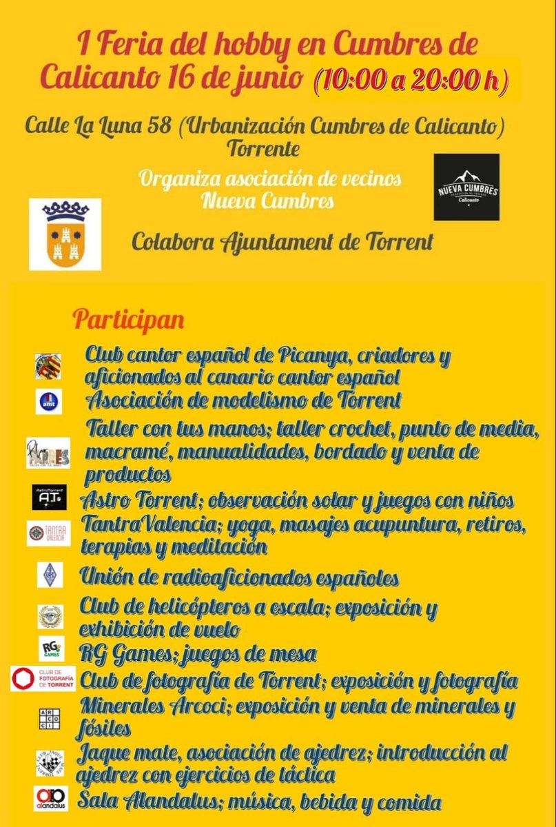 AstroTorrent's tweet image. Mañana estaremos observando el Sol y haciendo nuestros propios cohetes en la I Feria del Hobby en Cumbres de Calicanto 🚀☀️