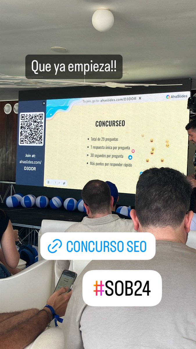 Empieza el concurso #SEO del #SOB24 audience.ahaslides.com/p2srx8yomu