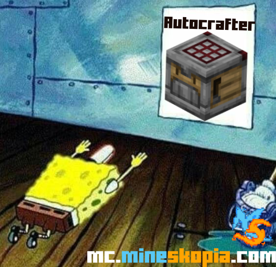 Con el nuevo autocrafter en la versión 1.21 de Minecraft, todos mis problemas se han solucionado 🤩 #MinecraftMemes #SkopiaMemes