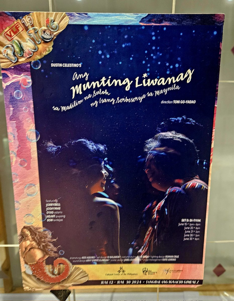 bwjohndc's tweet photo. 🎭 20: Ang Munting Liwanag sa Madilim na Sulok ng Isang Serbeserya sa Maynila
(Virgin Labfest 19: Set D, Di-Tiyak)
Playwright: Dustin Celestino
Director: Toni Go-Yadao
📍CCP Tanghalang Ignacio Gimenez (Black Box Theater)
#vlf19pintog #VirginLabFest
#VirginLabFest2024 https://t.co/1WrFch0HFb