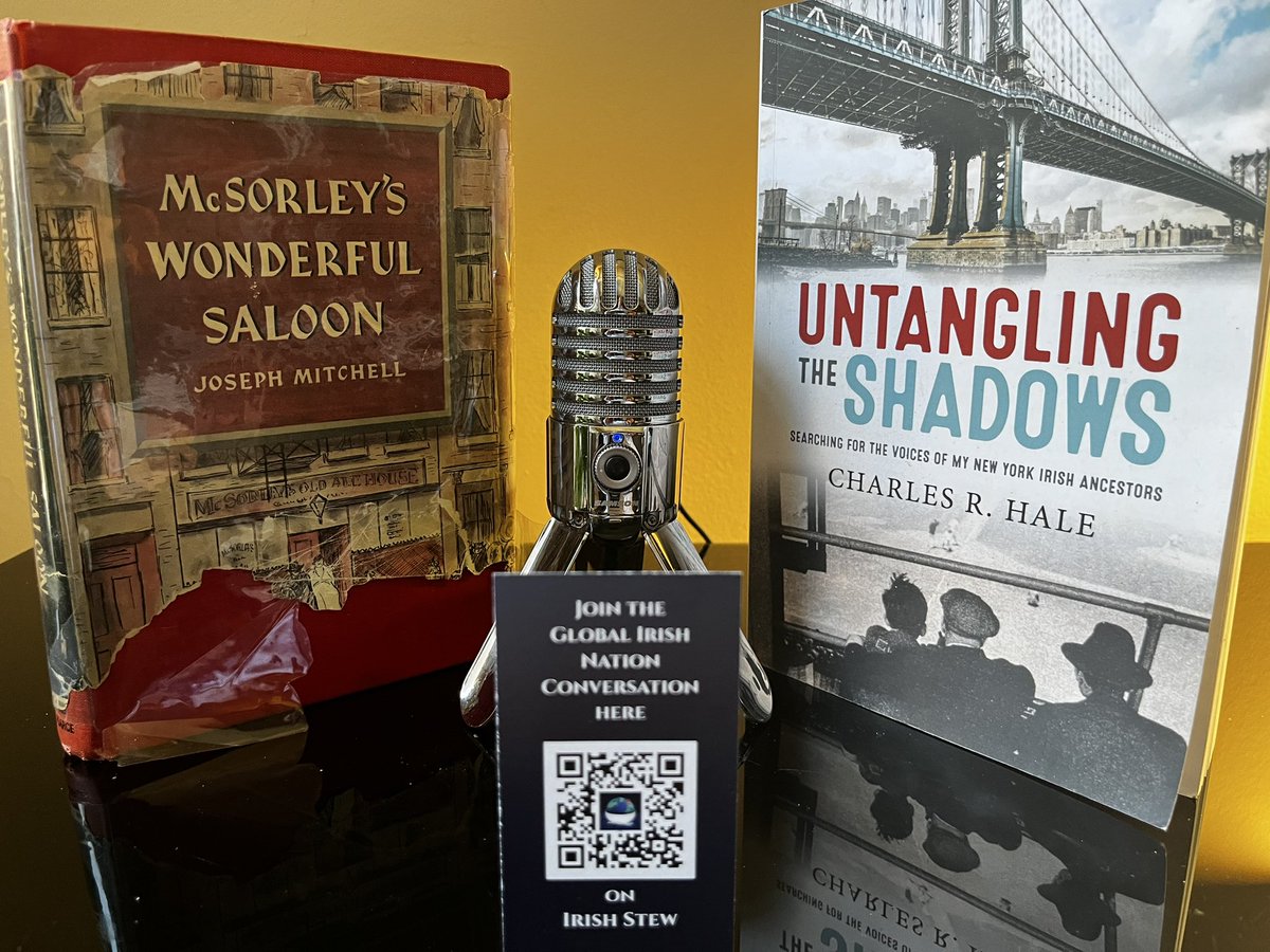 Up next, to the world preserved in amber ale by Joseph Mitchell in McSorley’s Wonderful Saloon to a book penned there in part by guest <a href="/CharlesRHale/">Charles R. Hale</a> as we set about Untangling the Shadows over a mug or two. Drops 6/17🎙️