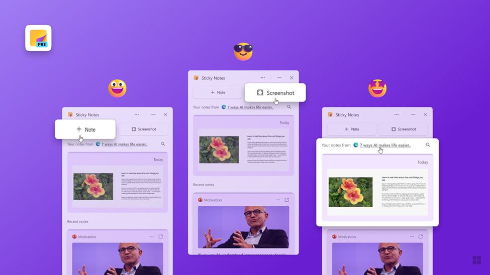 WonderLaura's tweet image. Remember better with the new Sticky Notes experience from OneNote!
Now with 1-click screenshot capture, automatic source capture and automatic recall of the notes when you revisit the same source.
 techcommunity.microsoft.com/t5/microsoft-3…
#Microsoft365 #OneNote