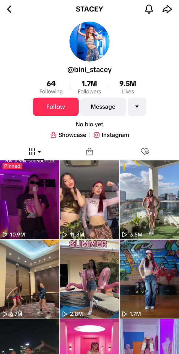 ABSCBNNews's tweet photo. THE BINI GIRLS ARE BACK ON TIKTOK! ￼
 
After getting banned, @BINI_ph members Gwen, Stacey, Mikha, Maloi, Sheena, Colet, and Aiah have recovered their accounts on TikTok. https://t.co/I4Cbtn6S5l