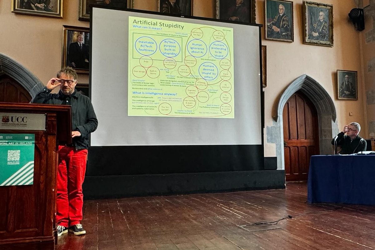 Mocksim / Micheál O'Connell (@mocksim_latest) on Twitter photo Ploughed through paper on Artificial Stupidity at event with the fine people of Digital Humanities <a href="/UCC/">UCC Ireland</a> & the fine art crowd from <a href="/SampleStudios/">Sample-Studios</a> yest. Symposium supported by <a href="/artscouncil_ie/">The Arts Council / An Chomhairle Ealaíon</a>. A broad range of intriguing activity was shared by others and hey, philosophised about... Ploughed through paper on Artificial Stupidity at event with the fine people of Digital Humanities <a href="/UCC/">UCC Ireland</a> & the fine art crowd from <a href="/SampleStudios/">Sample-Studios</a> yest. Symposium supported by <a href="/artscouncil_ie/">The Arts Council / An Chomhairle Ealaíon</a>. A broad range of intriguing activity was shared by others and hey, philosophised about...