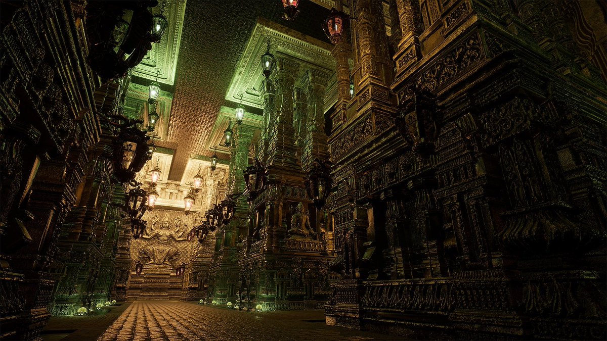 Ornate Temple environment, with detailed High Quality Nanite meshes. 
Now available on the UE5 Marketplace at 70% OFF. 
LINK: unrealengine.com/marketplace/en…
<a href="/UnrealEngine/">Unreal Engine</a> <a href="/IndieGameDevBot/">Indie GameDev Bot</a> #3dartist <a href="/UnrealEngineJP/">アンリアルエンジン</a> #3DAsset #gamedev #zbrush #indiedev #UE5