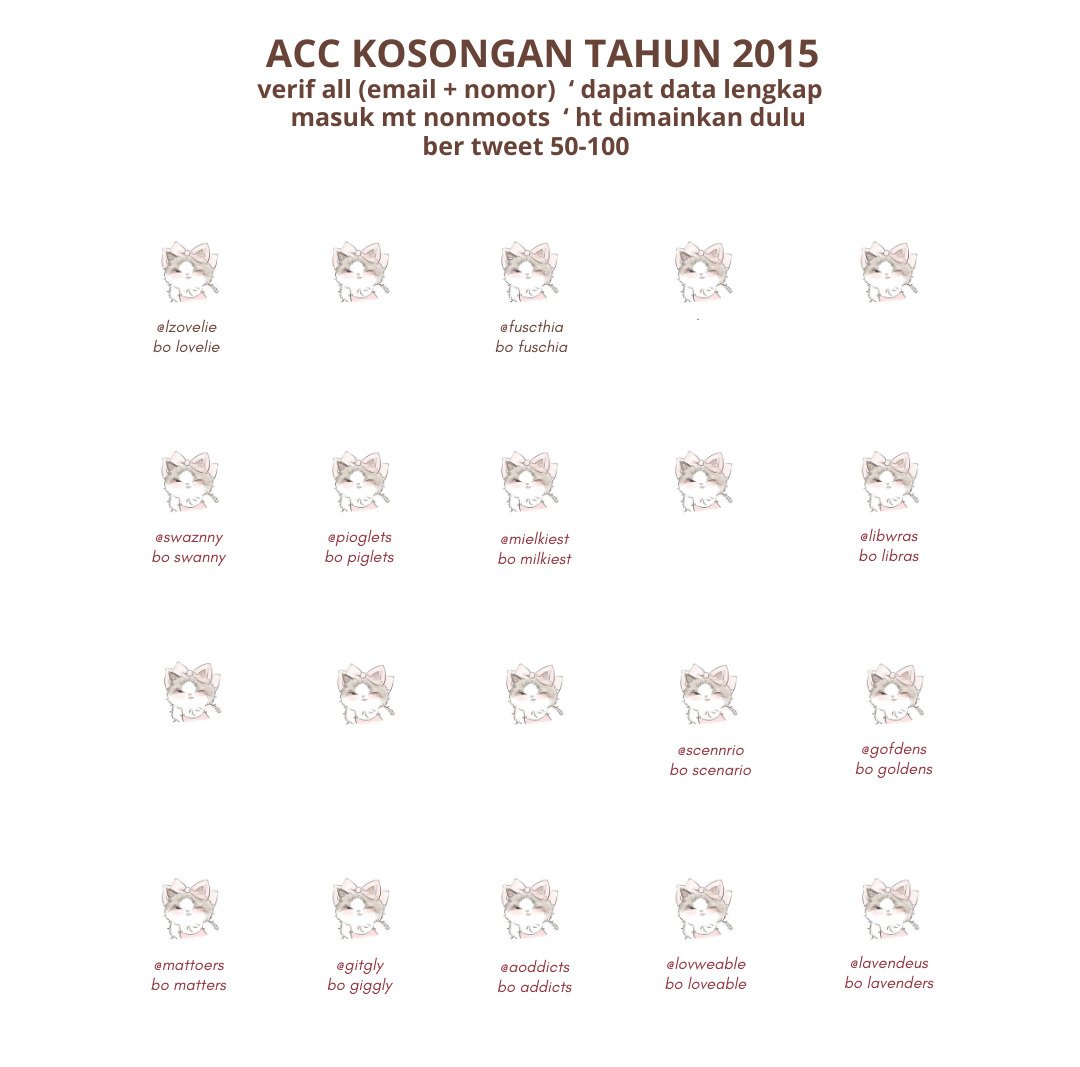 WTS ACC AKUN KOSONGAN LAMA Y14 Y15

Qris 9000 🐻

⊹ɞ  verif all no mastip domain gmail
⊹ɞ  go green, masuk mt
⊹ɞ  avail all fitur
⊹ɞ  dapat email + pass

#zonauang