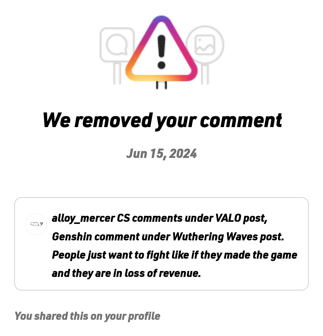 ALLOY_MERCER's tweet photo. @instagram Do you have any beef with me.
Of the top 3 spam comments in any reel
"This is the most funniest account" etc...
You will remove my comment which is completely normal and say that I posted it trying to get likes, follows, shares etc... in a misleading way. https://t.co/paIaYTCsjn