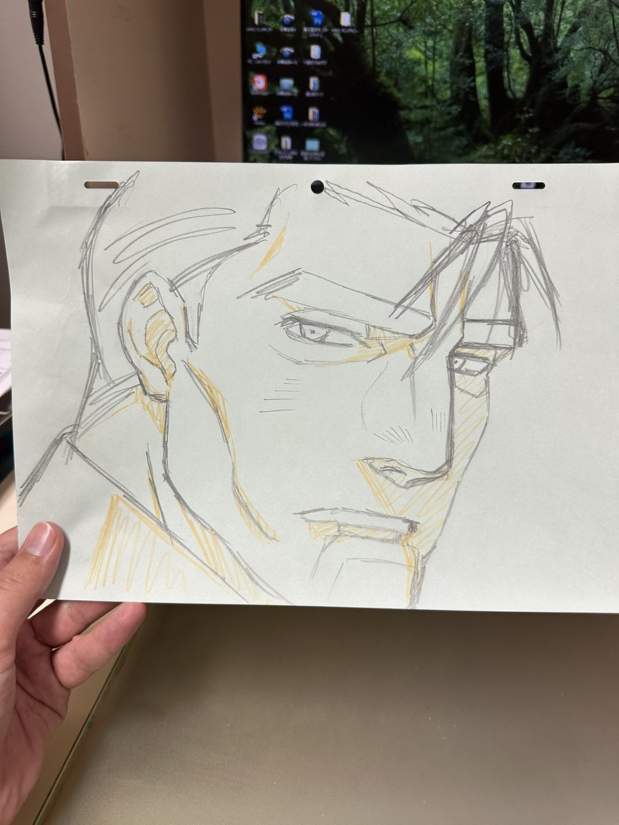 「シュワルツェネッガーとドルフラングレンとジャイアントロボの遺伝子が流れてるんだね十文字克人君には…あと承太郎とスサノオ」怪文書はこれの事です苦笑
ラフの方が味わい深いかもですね、鼻のタッチとか😇✨
#魔法科高校の劣等生
#mahouka 