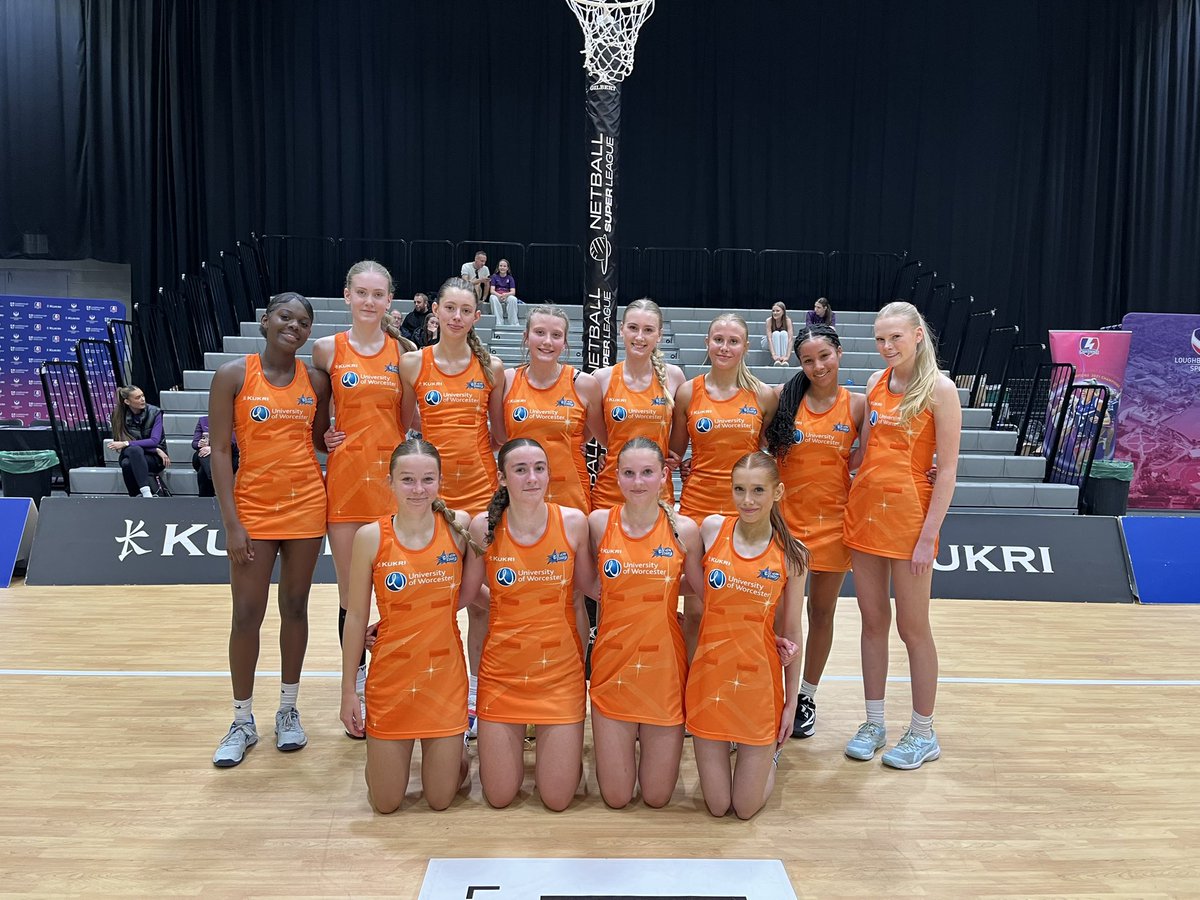 SevernStarsPP's tweet photo. A great run out for our U15 long squad getting to test out lots of combinations ahead of the School Games competition in August. 

Thank you @LboroLightning for hosting us for the NSL curtain raiser 🌟🧡 https://t.co/OqWMf7CY53
