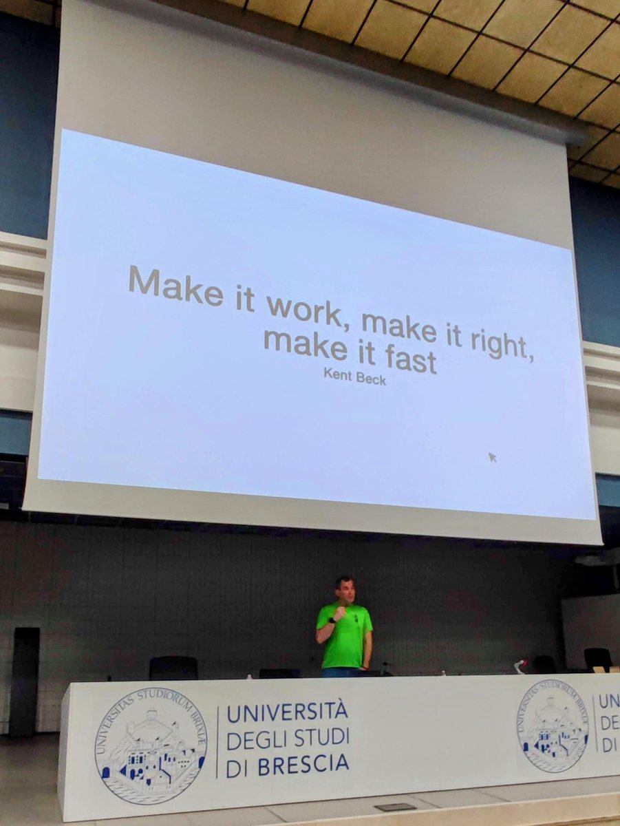 doubleloop (no one here, see you elsewhere) (@doubleloop_io) on Twitter photo A lively and insightful event at #WorkingSoftwareConf2024 👏
The agenda was enriched by the talk from our <a href="/AndreaVallotti/">Andrea Vallotti @venom@hackyderm.io</a>, who spoke about how to combine performance and readability in code using #TypeScript #FunctionalProgramming e <a href="/EffectTS_/">Effect | TypeScript at Scale</a> 💚💜 A lively and insightful event at #WorkingSoftwareConf2024 👏
The agenda was enriched by the talk from our <a href="/AndreaVallotti/">Andrea Vallotti @venom@hackyderm.io</a>, who spoke about how to combine performance and readability in code using #TypeScript #FunctionalProgramming e <a href="/EffectTS_/">Effect | TypeScript at Scale</a> 💚💜