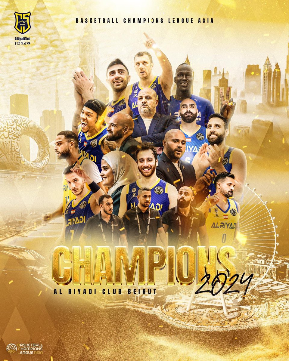 samahalayass's tweet photo. بكل فخر وإعتزاز، نهنئ نادي #الرياضي على تحقيقه الفوز المستحق ورفع كأس آسيا عالياً، ليعزز مكانة لبنان على الساحة الرياضية الدولية ويجلب الفخر والسعادة للشعب اللبناني بأكمله ♥️ 🇱🇧 https://t.co/SJD0bHEHwp