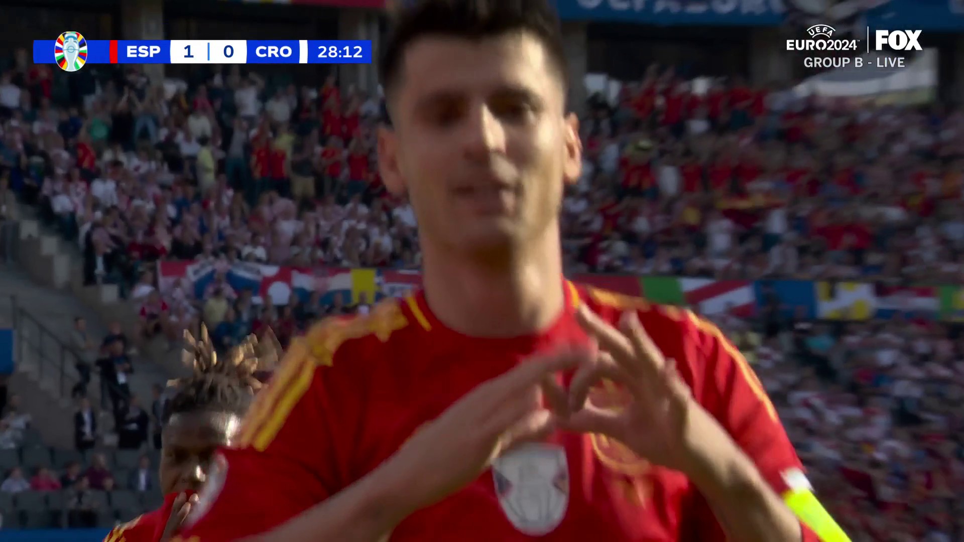 Álvaro 🔥 Morata 🔥SPAIN STRIKES FIRST OVER CROATIA 🇪🇸
