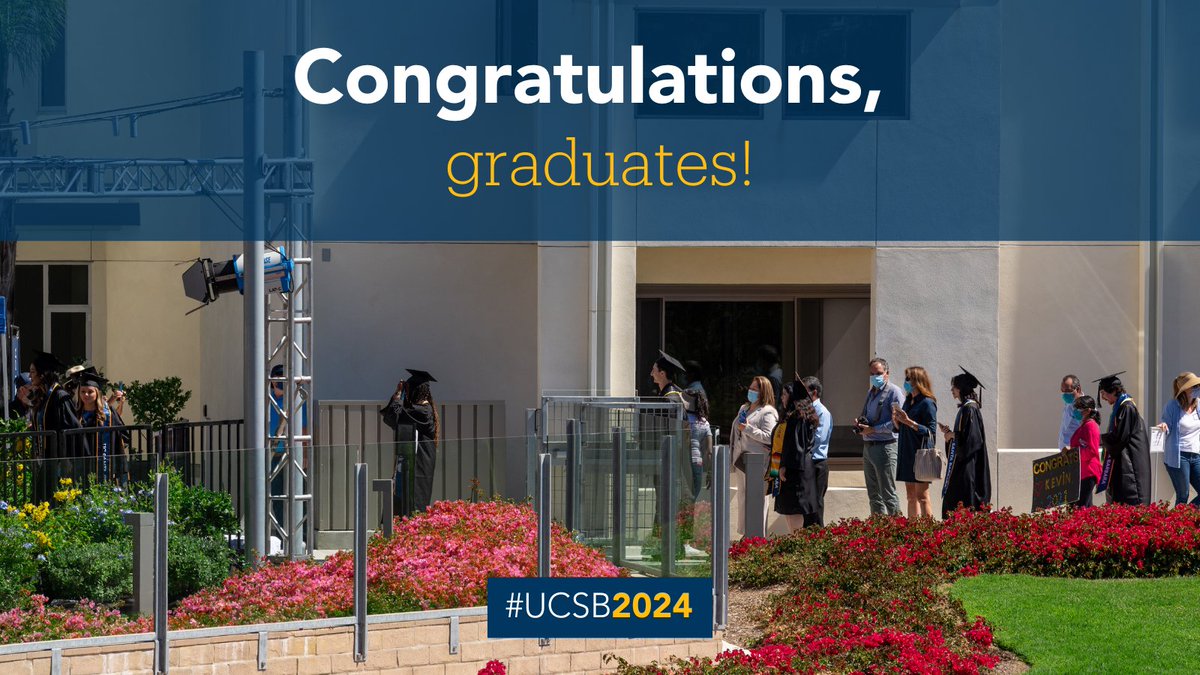 Congratulations to our Class of 2024! Thank you for being such an amazing class and making UCSB a better place. We're so excited to see what comes next 🎓🎉 #ucsb2024 #commencement
