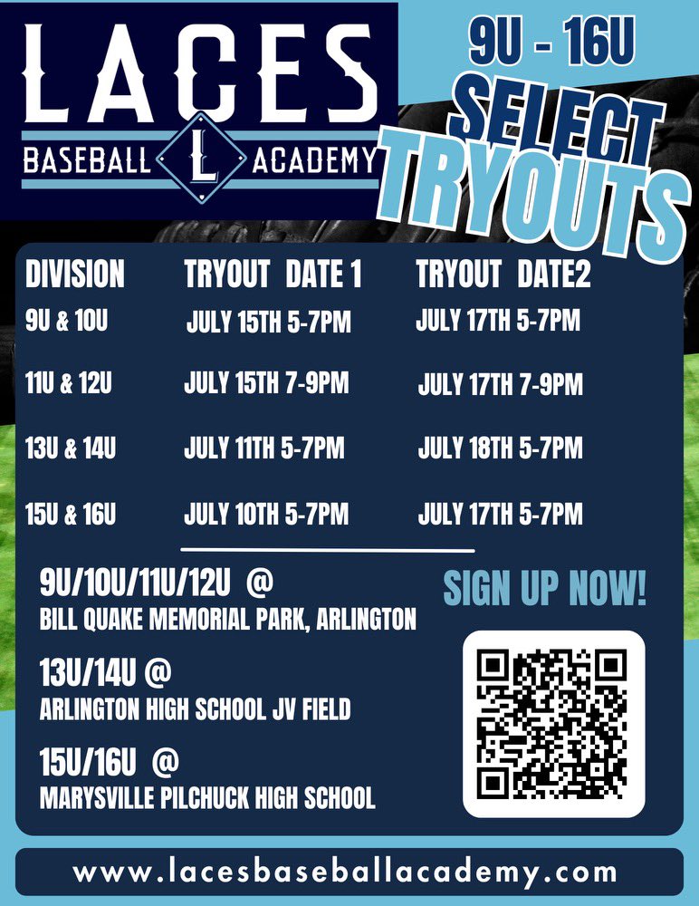PitchingGeneral's tweet image. Laces Baseball &amp;amp; FastPitch Tryouts 2025