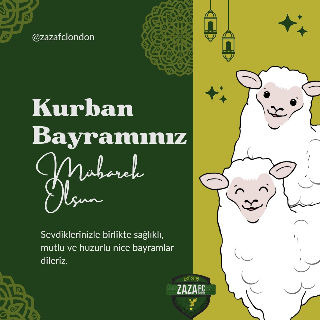 Kurban Bayramı Mübarek Olsun...
#KurbanBayramı