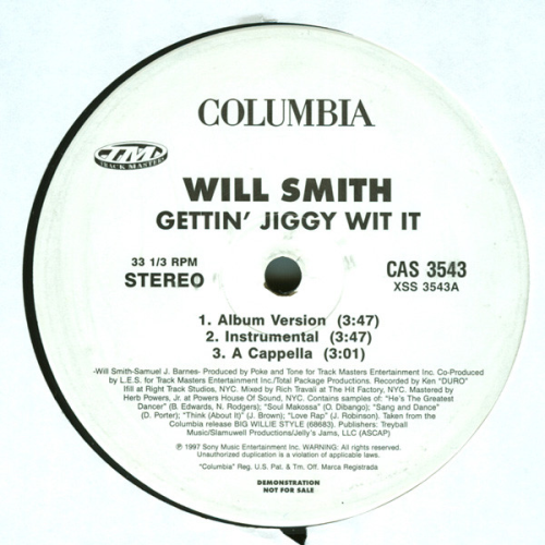MVC38829108's tweet image. New arrival: Will Smith - Gettin' Jiggy Wit It / Just Cruisin' (12" Vinyl) #WillSmith #Gettin'JiggyWitIt/JustCruisin' #vinyl #cds