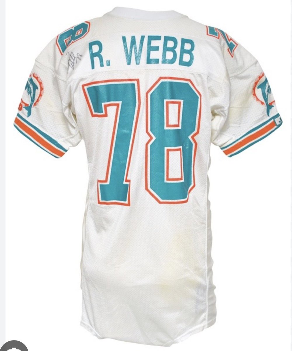 dolphreaky's tweet image. @TomGarfinkel how do we get Richmond Webb jerseys available in the team store and online sites? We would love to have them available this year as we campaign for Richmond to get in the Pro Football Hall of Fame 🙏 @richwebbtopfhof @305sportsbabe @LaPhinEquipe @finatic1972
