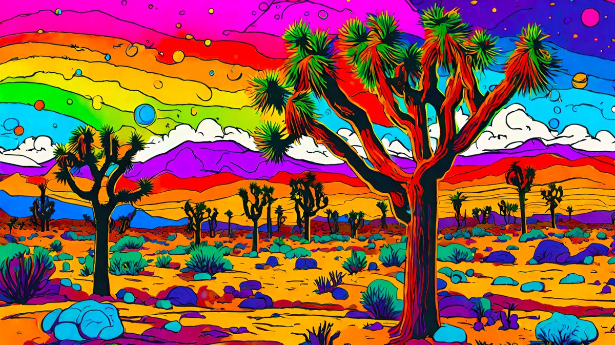 RainbowCowboyJT's tweet photo. GM my friends!!
New piece for #DAMAI 1/1 Auction starts 0.09 SOL
'34:8M nm' - a generative dreamscape by RainbowCowboyJT. mojave desert. received at 34:8M nm. dimensional. joshua tree, california. believe.
#damzine #generativeart #rainbowcowboyjt
https://t.co/BJS91zRbwR https://t.co/GwdXg4ECu2
