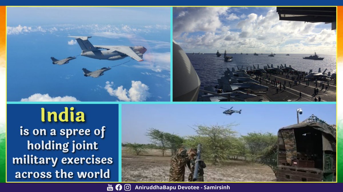 samirsinh189's tweet image. India is on a spree of #MilitaryExercises across the world. This month:
– India &amp;amp; Japan held the ‘#JIMEX24’ naval exercise in Japan.
– #IndianNavy is participating in Exercise RIMPAC 24 (Rim of the Pacific) in Hawaii, US. 29 nations are part of it.
– Simultaneously, the Indian…