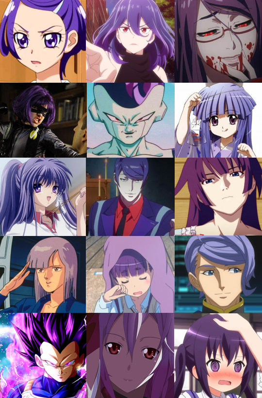 最強の紫髪キャラを決定したい