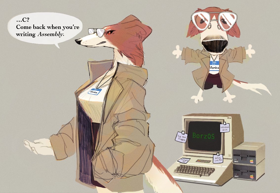 nerdy borzoi 🐶