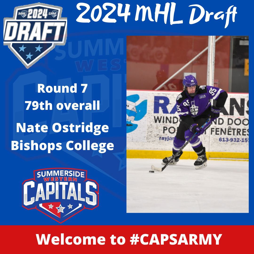 SsideCapitals's tweet photo. With our 3rd pick in the 2024 MHL Draft we select Nate Ostridge. Welcome to #CapsArmy Nate! https://t.co/b1ZdlcwhYp