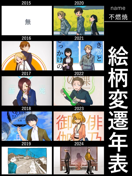 ここ2、3年まともにカラー絵描いてなかったとはね……成長が見られないけどどの絵柄も最高なのでオールオッケー 