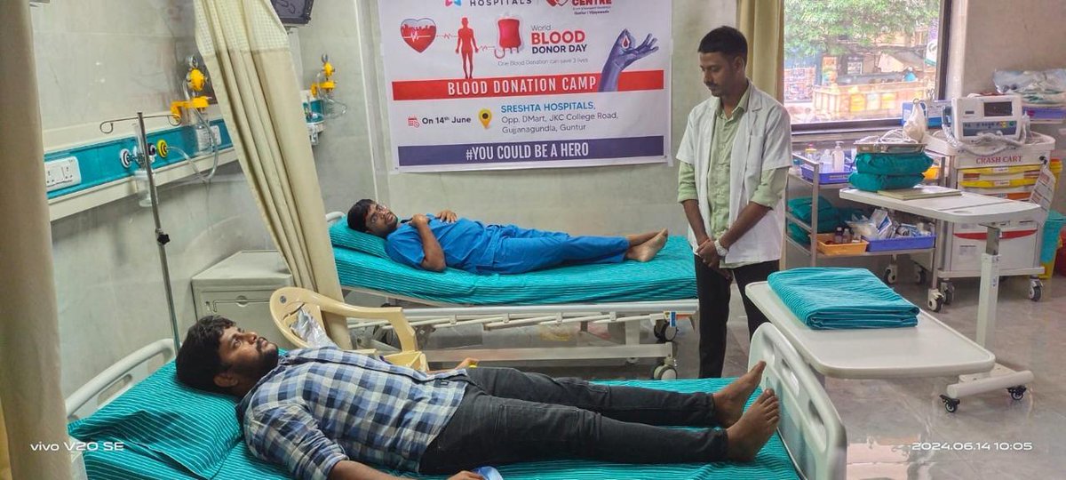 sreshta_guntur's tweet photo. Here are scenes from the blood donation camp at Sreshta Hospital . A heartfelt thanks to all donors for their life-saving contributions!🩸

📱: 086 33525252, 77 999 88 108
🌐:https://t.co/7wxfIlug1r
📍: https://t.co/raYrWhwEa9: 1-2-4/A,JKC College Road, Guntur - 522006 https://t.co/a2mBkHRO2j