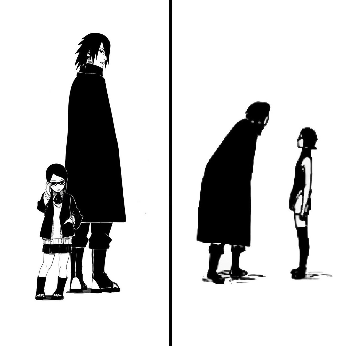 Sasuke & Sarada archive tweet media