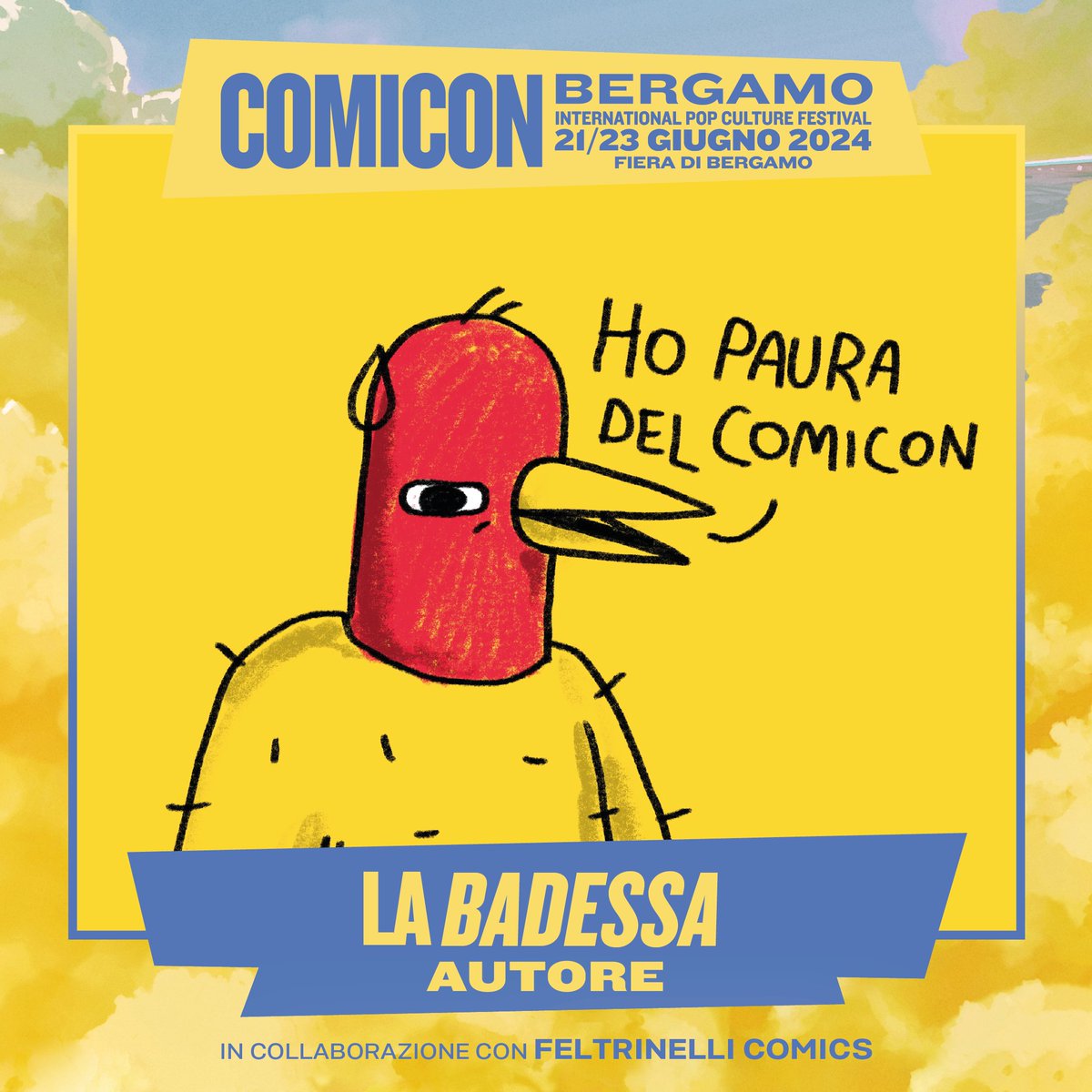 comiconitalia's tweet photo. ๐๐๐๐๐๐๐ฌ๐ฌ๐ vi regalerร piantini e abbracci di conforto domenica ๐๐ ๐ ๐ข๐ฎ๐ ๐ง๐จ alle ore 12:45 con uno show tutto suo allโAuditorium (Sala Cinema e Tv). ๐ฅน โค๏ธโ๐ฉน
#labadessa #comiconbergamo #comiconbergamo2024 #comicon2024 https://t.co/F2Hn1Wvz6U