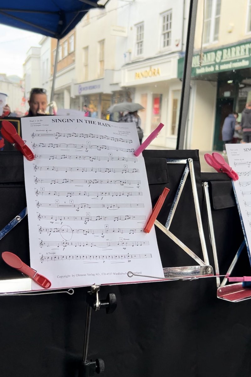 A lovely few hours playing in Abergavenny today! Come rain or shine, the band played on!                     

Thank you to everyone who stopped to support, listen, and have a little sing/dance!🕺 💃 

We’ll be back in town very soon! 

#playinginthecommunity #abergavenny