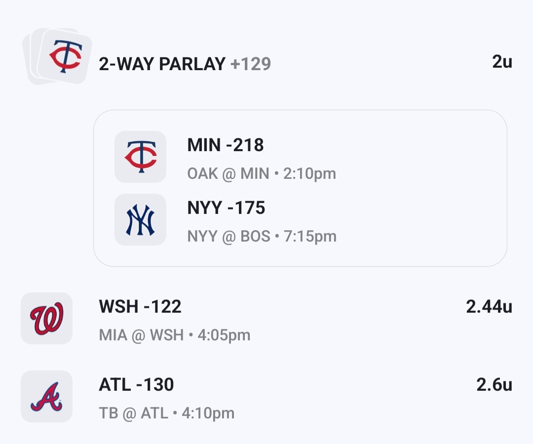 SharpPicksPHD's tweet image. Small card not a lot i love today