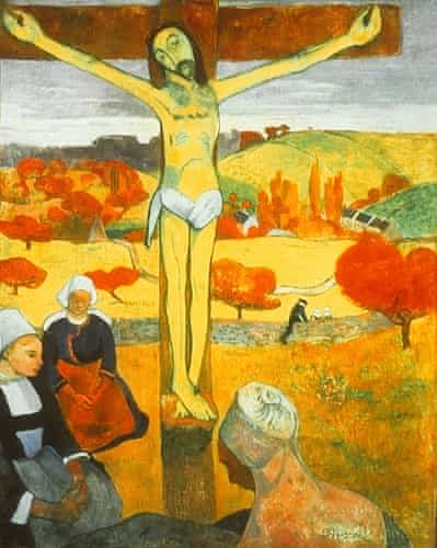 _rjardon's tweet photo. "Yellow Christ" by P. #Gaugin (1848-1903) #fineart https://t.co/xlc7ev9j2o