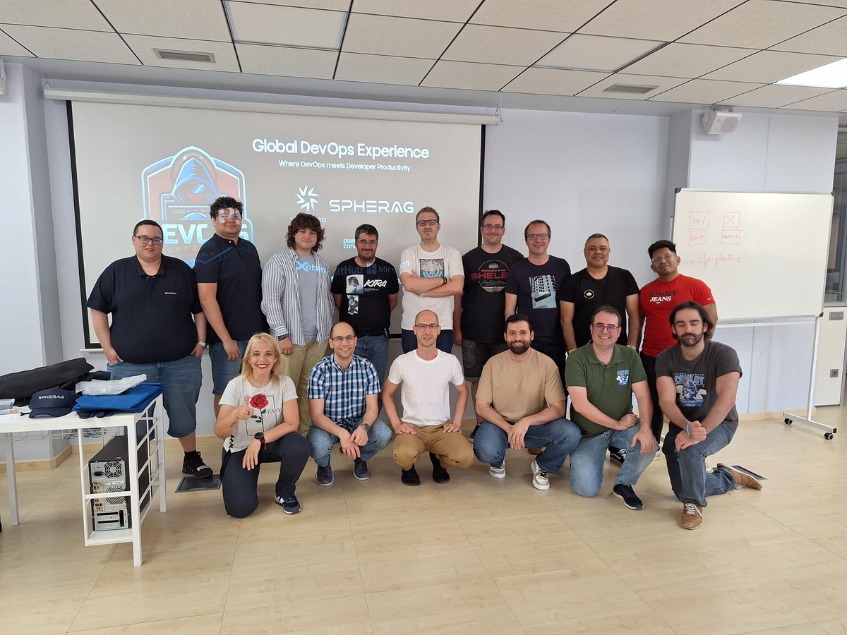 dotnetters's tweet photo. Otro #GlobalDevOps que añadimos a nuestro haber y, aunque la foto de familia ha cambiado un poco desde la pasada edición (allá por el 2019), lo hemos disfrutado muchísimo #gdex24
Y queremos aprovechar para agradecer... https://t.co/Gto2MfdrJe