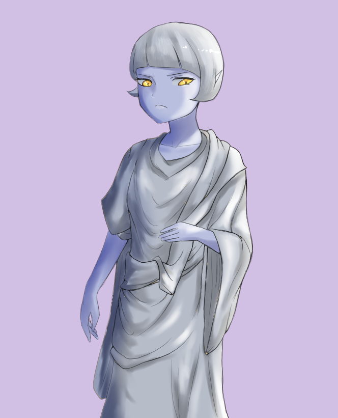 「blue woman 」|Shuiのイラスト