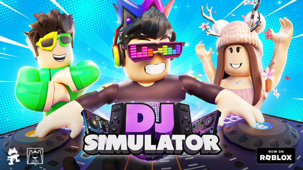 MonstercatUGC's tweet image. DJ Simulator is now live on @Roblox! The party&apos;s just getting started! Do you have what it takes to become the next Superstar DJ? 🎧🌟