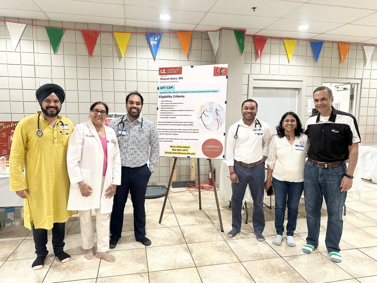 Dinesh Kalra, MD (@dineshkalra) on Twitter photo Raising awareness of #cvdisease in the #SouthAsian community in Louisville, with BP, glucose, lipid screening and culturally tailored dietary advice <a href="/ourhealthstudy/">OurHealth</a> #kiapi #cardio #ARTCAP <a href="/Cleerlyhealth/">Cleerly</a> <a href="/UofLMedicine/">UofL Medicine</a> <a href="/uoflmedschool/">UofL Med School</a> <a href="/MrinShettyMD/">Mrin Shetty🫀📸</a> <a href="/YChowdhuryMD/">Yuvraj Chowdhury MD FACC FSCAI</a> <a href="/healthsouthasia/">SouthAsianHealth</a> Raising awareness of #cvdisease in the #SouthAsian community in Louisville, with BP, glucose, lipid screening and culturally tailored dietary advice <a href="/ourhealthstudy/">OurHealth</a> #kiapi #cardio #ARTCAP <a href="/Cleerlyhealth/">Cleerly</a> <a href="/UofLMedicine/">UofL Medicine</a> <a href="/uoflmedschool/">UofL Med School</a> <a href="/MrinShettyMD/">Mrin Shetty🫀📸</a> <a href="/YChowdhuryMD/">Yuvraj Chowdhury MD FACC FSCAI</a> <a href="/healthsouthasia/">SouthAsianHealth</a>