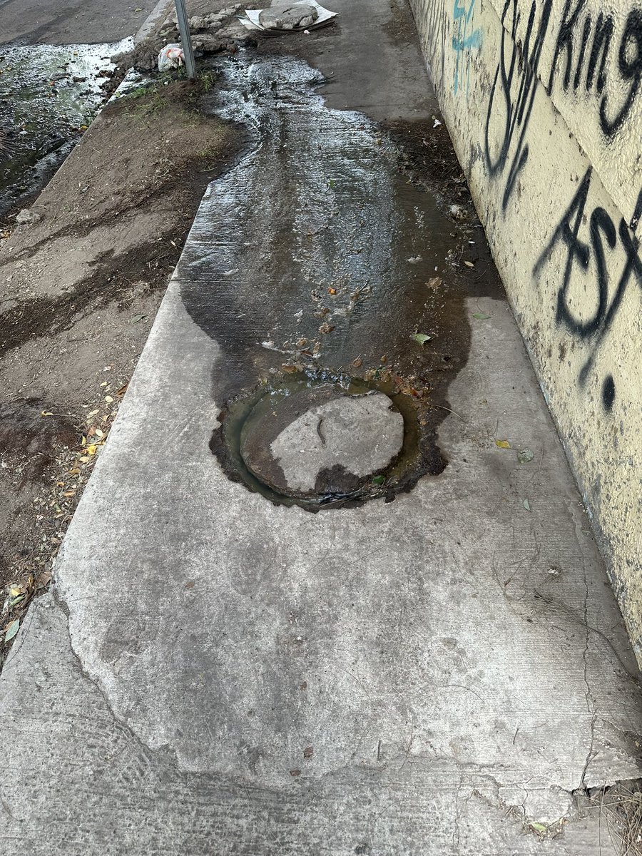 Rouxsantana's tweet photo. @siapagdl Continúa fuga de aguas negras calle José Maria Arreola Res Moctezuma ya se había reportado desde hace una semana reporte 11442681es un foco de infección https://t.co/qDgeZi7myh