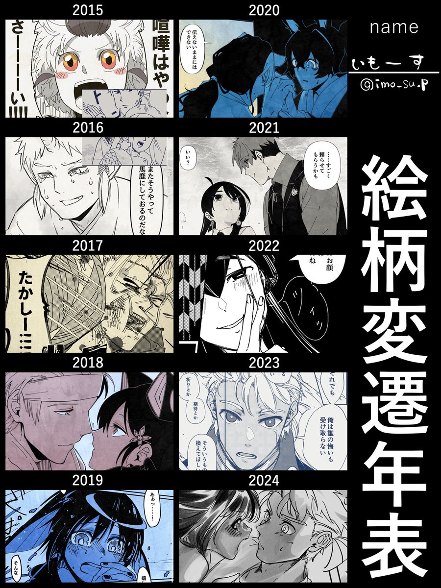 やった!イラスト版と漫画版 2018年あたりから作画が安定し始めてきてる 