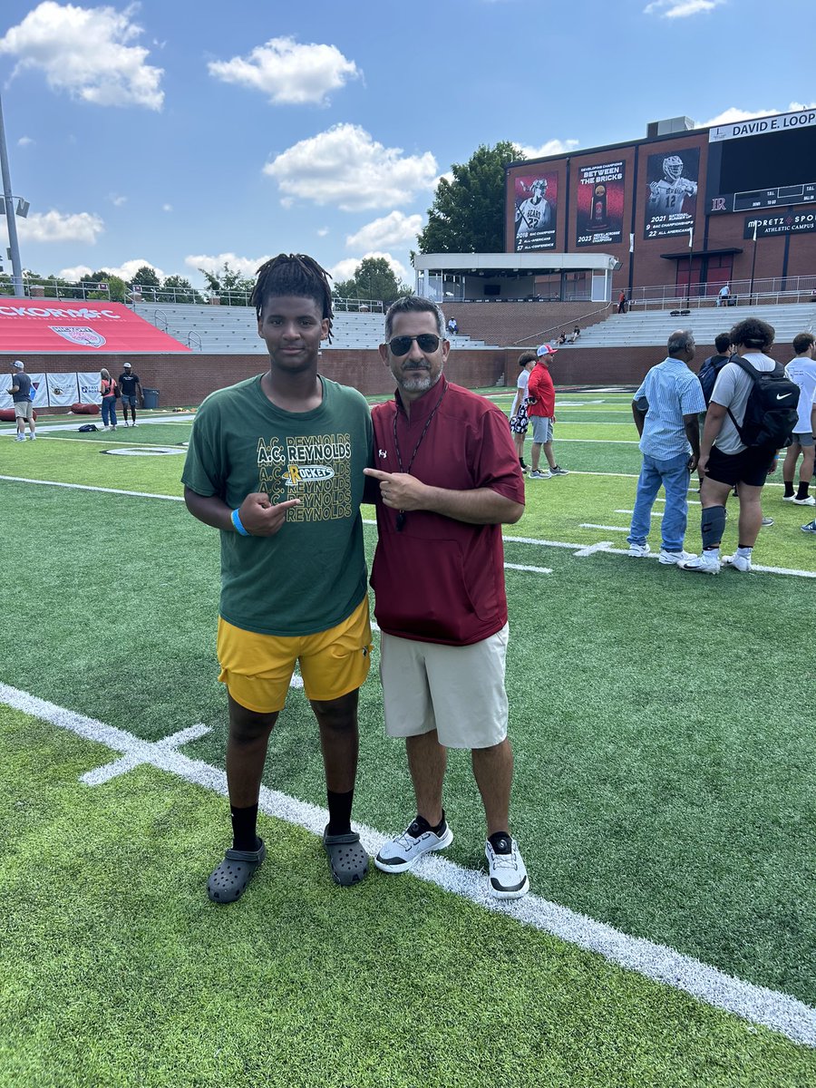 Had a great time <a href="/LRBearsFootball/">Lenoir-Rhyne Football</a>  camp today learned a lot. Excited to get back to a game this fall!! <a href="/Jhilly79/">Coach Justin Hilliker</a> <a href="/CoachJLord1/">Jalani Lord</a> <a href="/coachSocha/">Doug Socha</a> <a href="/CoachShaneLaws/">Shane Laws</a> <a href="/ChandlerGreer78/">Chandler Greer</a> @ACRFootball24